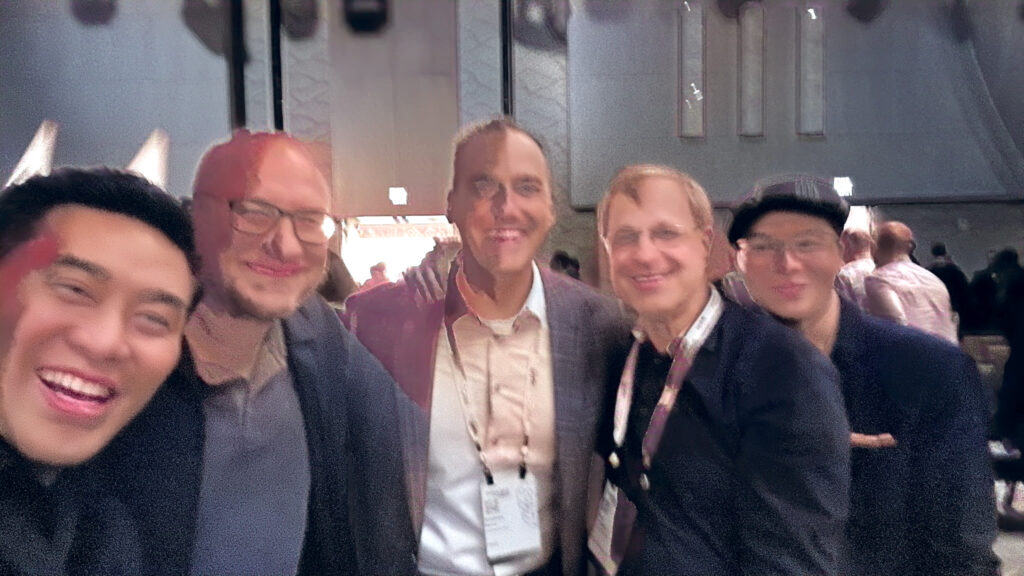 From Left: Ray Wang, Esteban Kolsky, Andres Reiner, Paul Greenberg, and myself