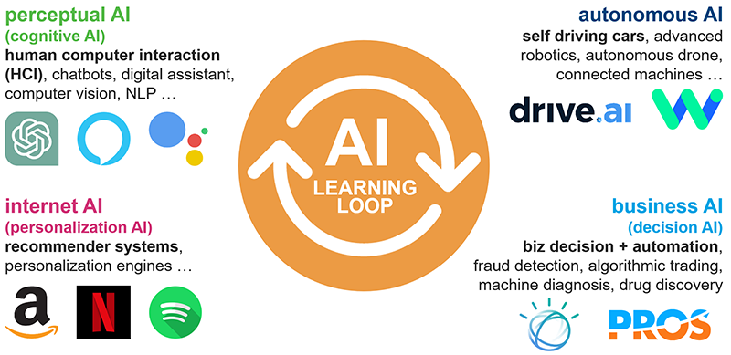 The 4 Major Categories of AI Applications