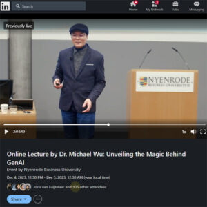 Nyenrode GenAI Guest Lecture on Linkedin Live